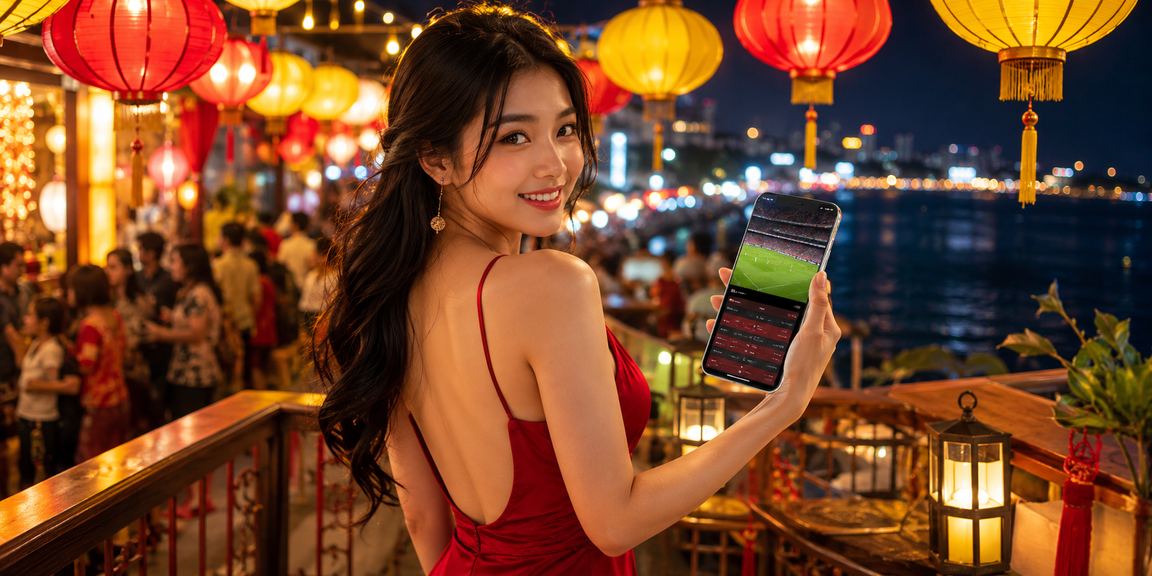 Người dùng Hà Nội đặt cược thể thao trên điện thoại tại khu chợ đêm
